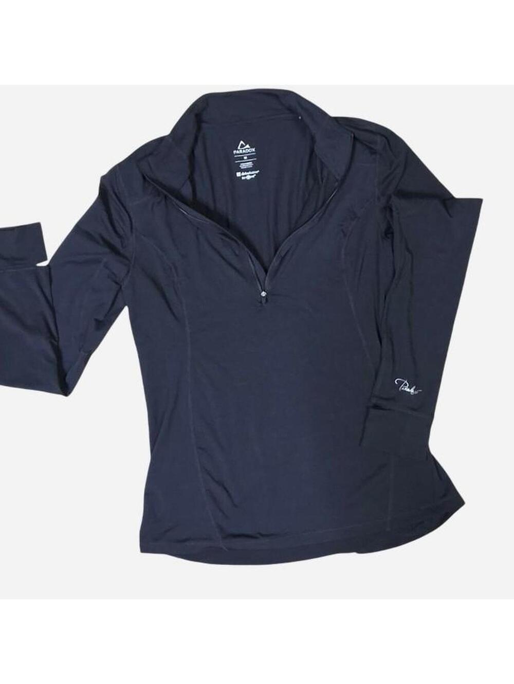 womens lightweight quarter zip top.